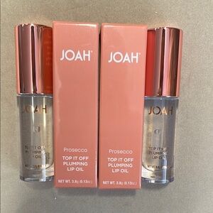 Bundle of 2-  Joah Prosecco Top It Off Plumping Lip Oil NIB 3.8g(0.13oz)